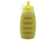 Bisnaga Plastica Transparente com tampa Amarela para Molho  ref 2141 JAGUAR