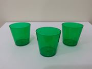 Copo plástico redondo de 25 ml PIC-025 Verde escuro com 10 unidades Plastilânia
